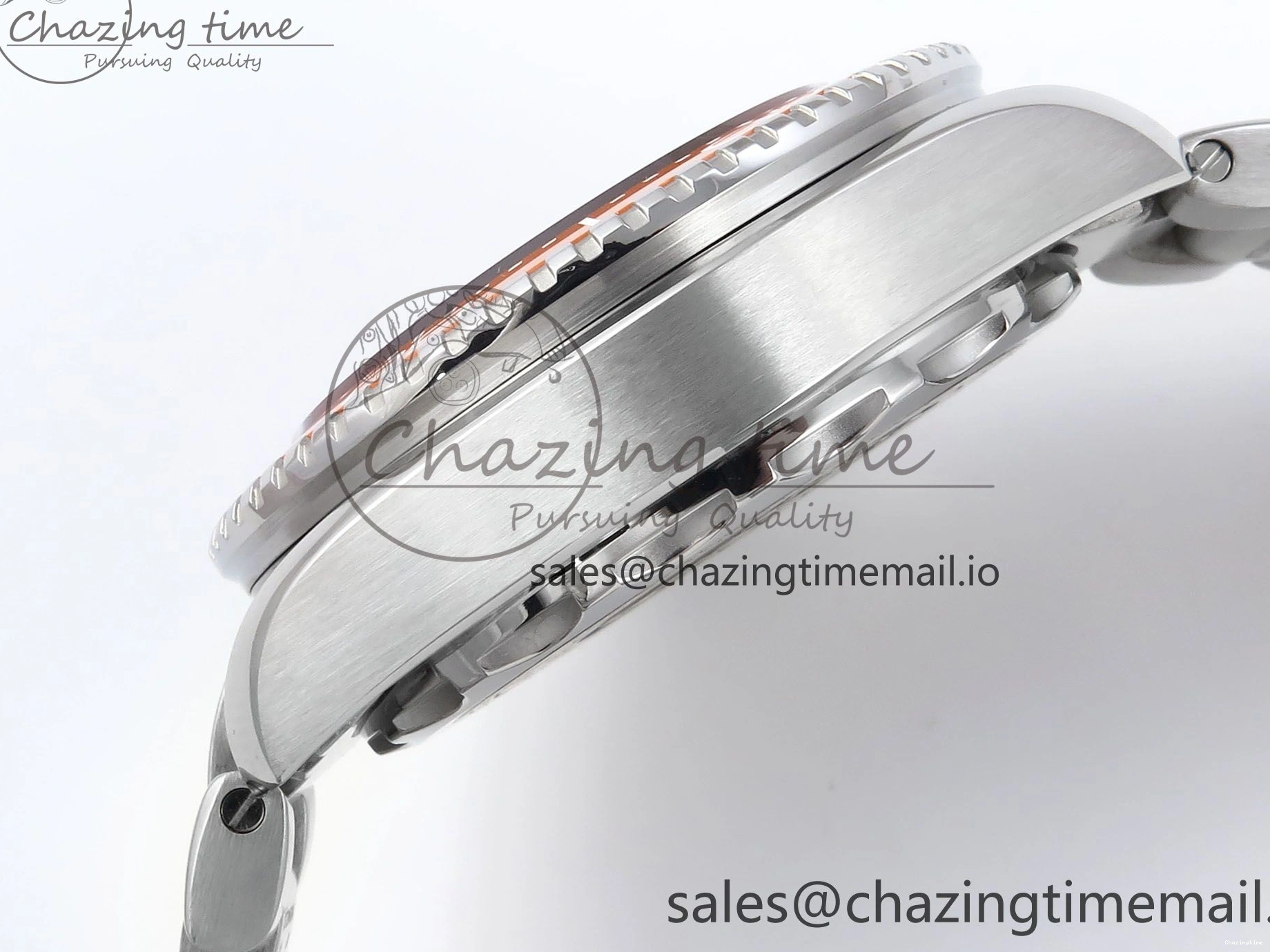 0408 Seamaster 6000M Ultra Deep SS VRF 1:1 Best Edition Gray Dial Orange Bezel on SS Bracelet A8912 Super Clone NewStyle 7687